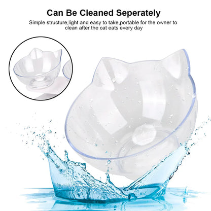 Ergonomic Double Pet Bowl Set – Non-Slip, Raised Stand for Dogs & Cats