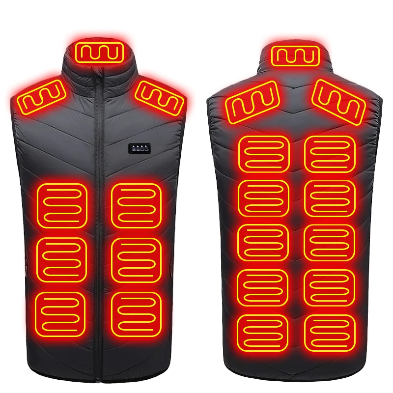 Heated Vest with 21 Heating Pads - Winter Warmth in Seconds