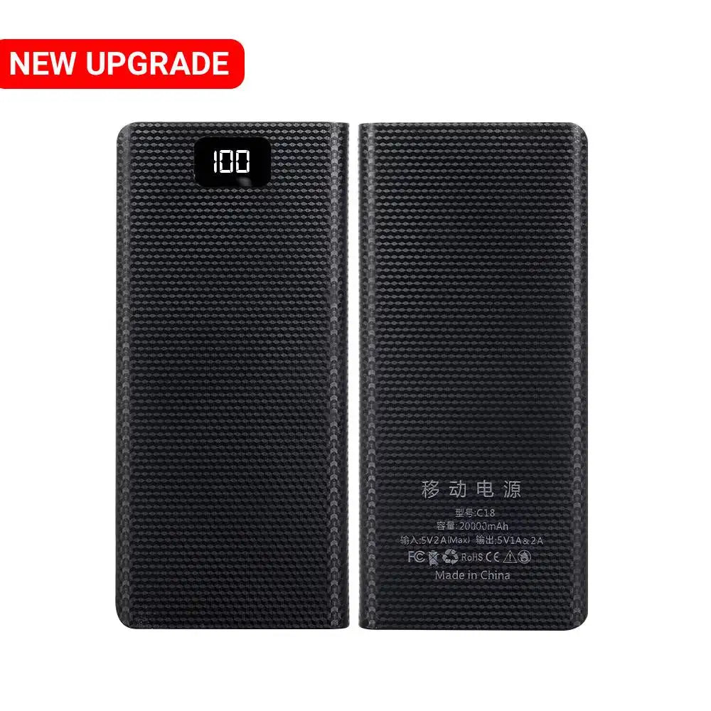 DIY 8*18650 Battery Power Bank A.O Case Charge Storage Box 5V Dual USB Type C Battery Holder Box PD QC3.0 Fast Charge For SmartPhone