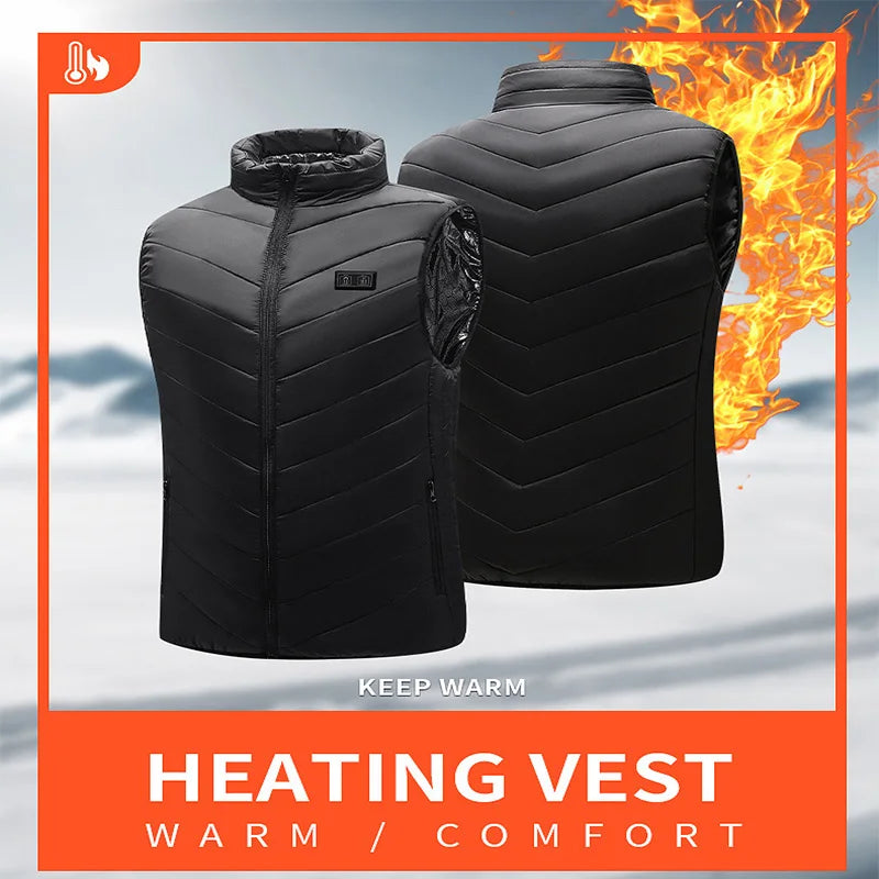 Heated Vest with 21 Heating Pads - Winter Warmth in Seconds