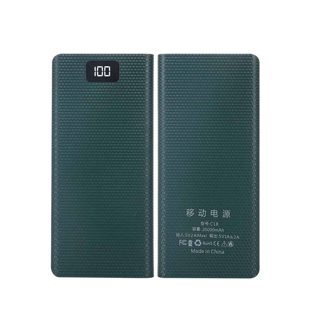 DIY 8*18650 Battery Power Bank A.O Case Charge Storage Box 5V Dual USB Type C Battery Holder Box PD QC3.0 Fast Charge For SmartPhone