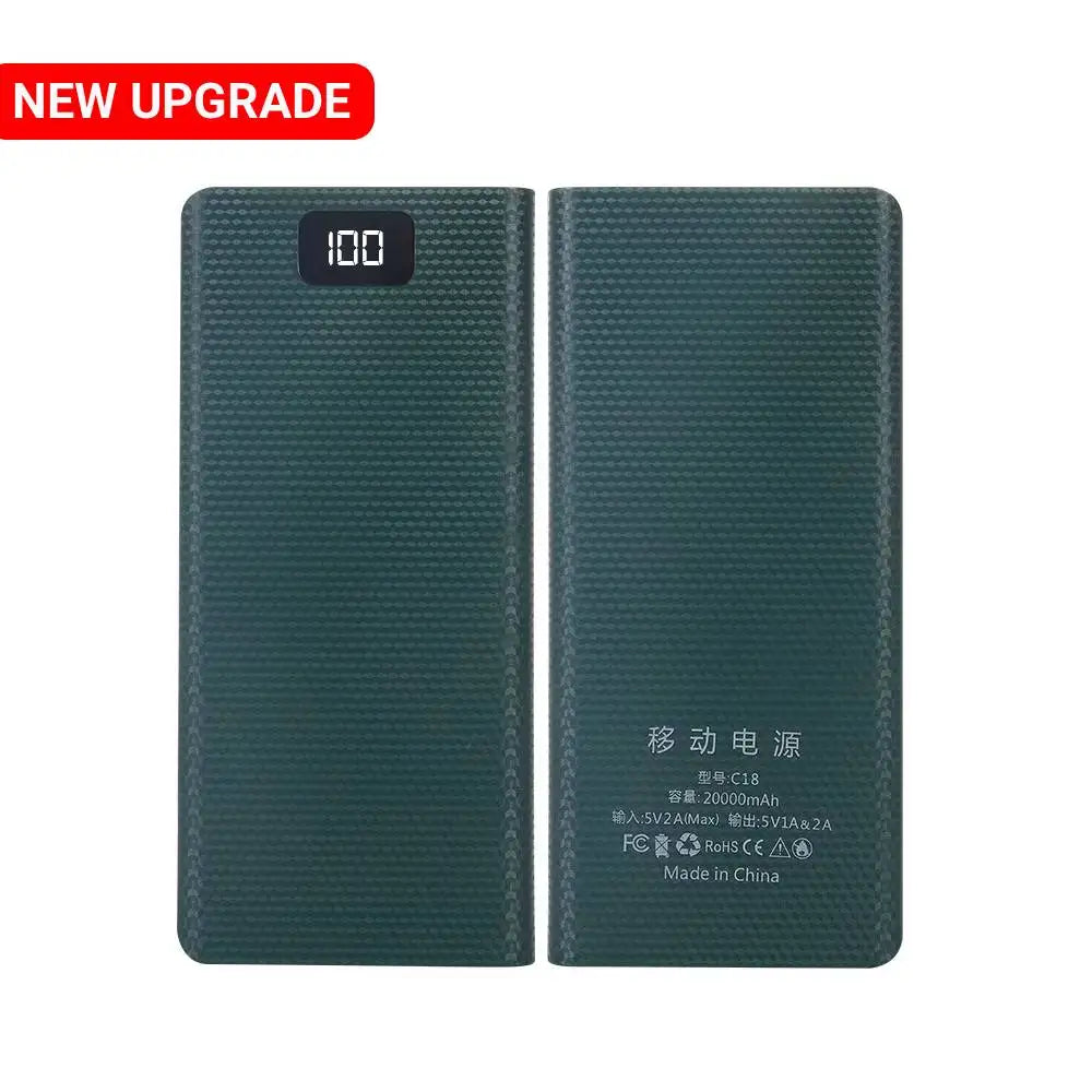 DIY 8*18650 Battery Power Bank A.O Case Charge Storage Box 5V Dual USB Type C Battery Holder Box PD QC3.0 Fast Charge For SmartPhone