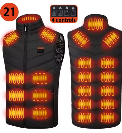 Heated Vest with 21 Heating Pads - Winter Warmth in Seconds