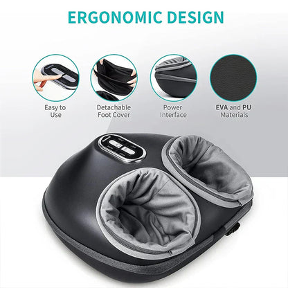 Shiatsu Foot Massager – Deep Knead with Heat & Air Compression