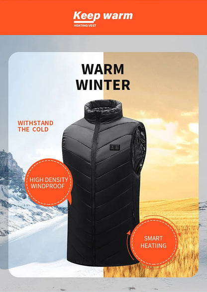Heated Vest with 21 Heating Pads - Winter Warmth in Seconds